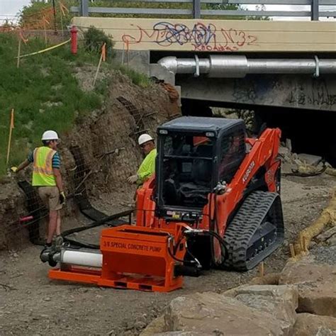 ventures equipment skid steer concrete pump|pump concrete or grout with your skid steer heavy.